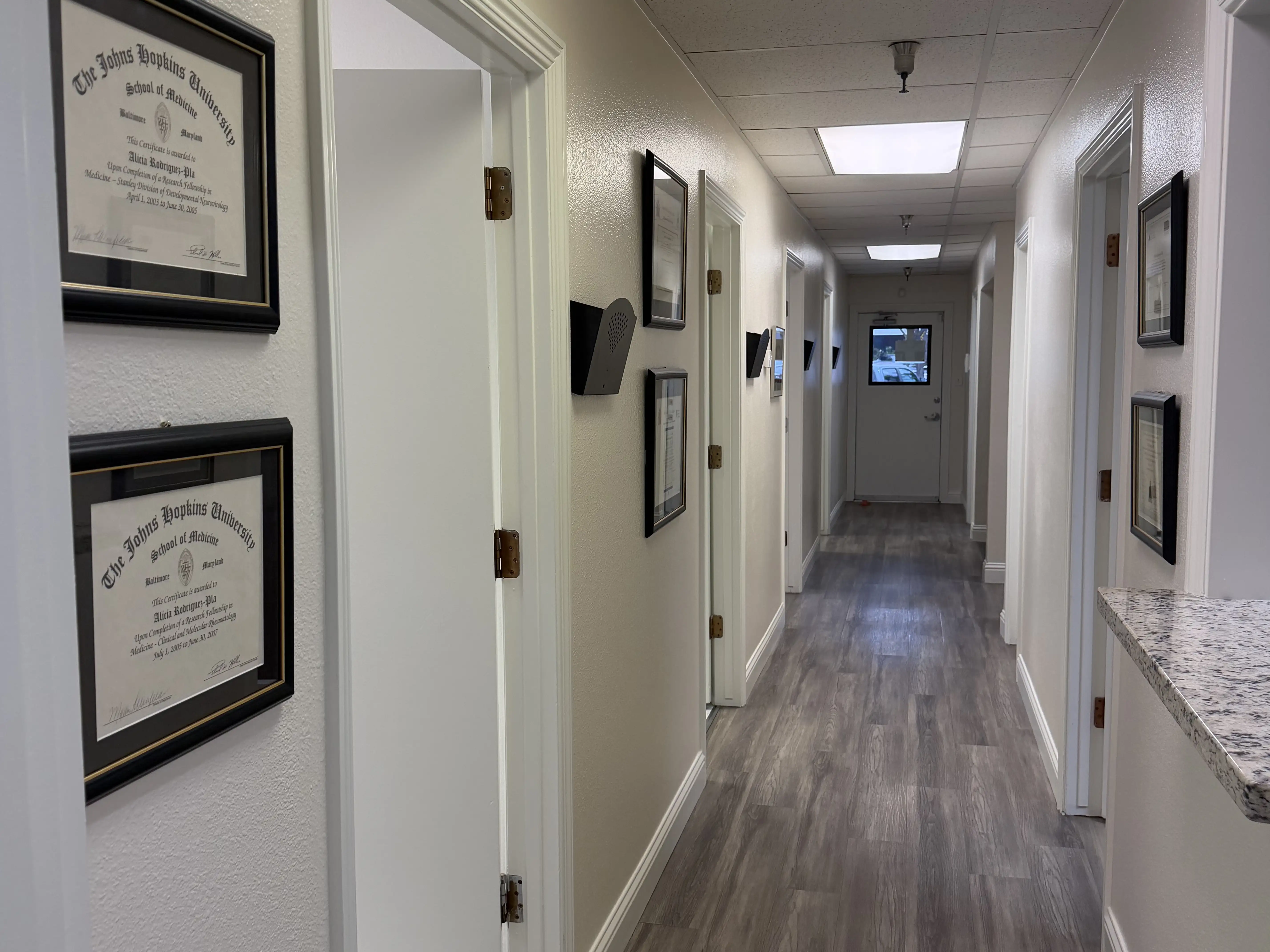 Premier Rheumatology, P.C. consultation room in Fresno, CA